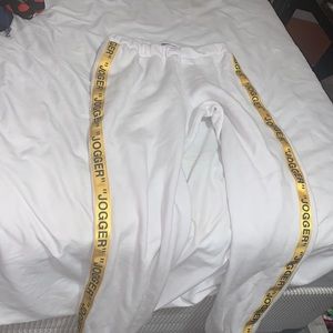 White sweatpants